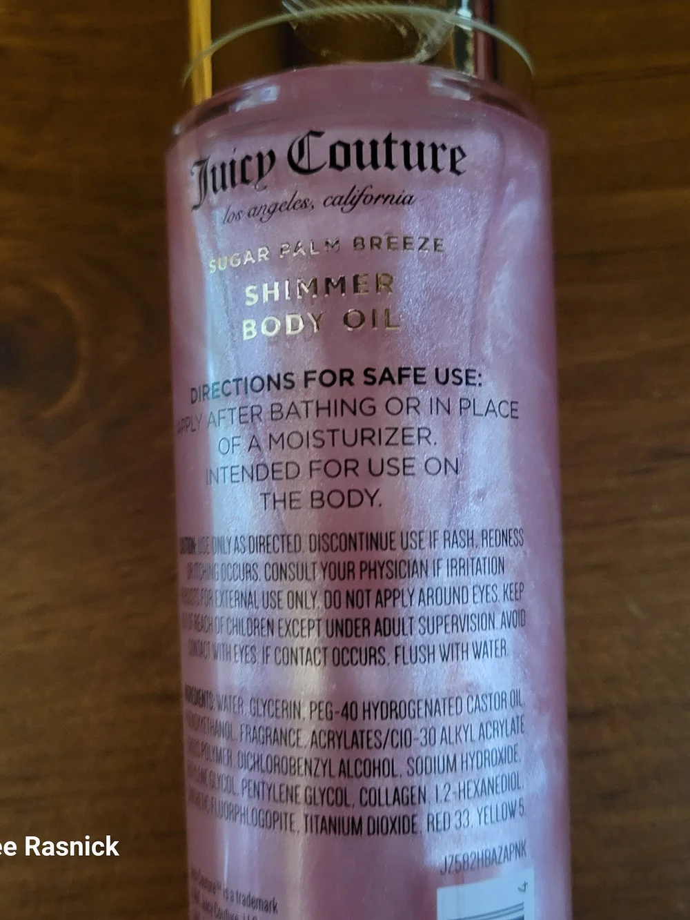 Juicy Couture Sugar Palm Breeze Shimmer Body Oil. New